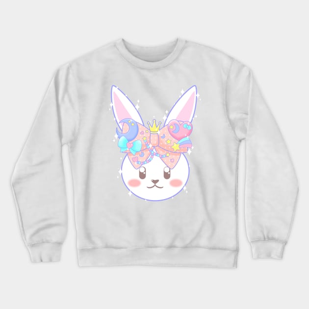 Fairy Kei Decora Bunny Crewneck Sweatshirt by Cyleki